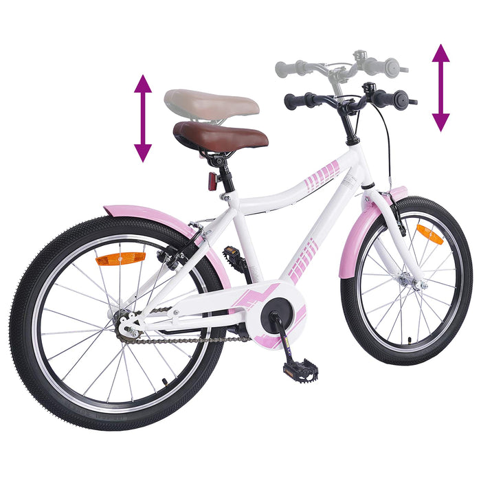 Bicicletă pentru Copii 18 Inci pentru 5-7 ani Roz deschis - WALTI WALTI