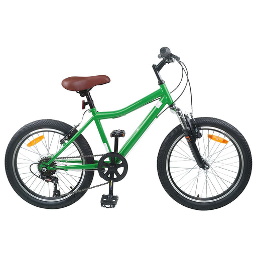Bicicletă pentru Copii 24 Inci 6-Speed pentru 8-12 ani Verde - WALTI WALTI