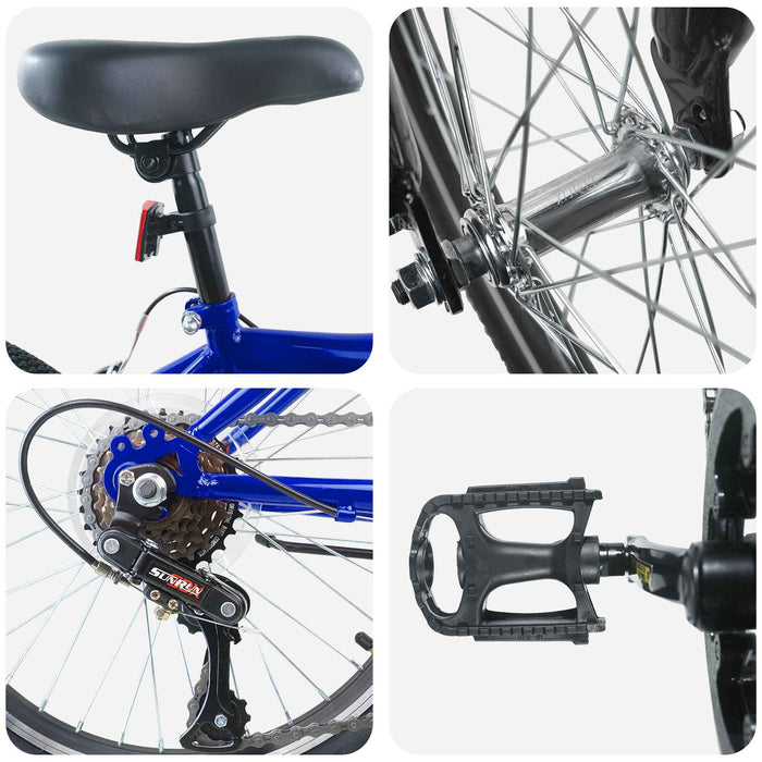 Bicicletă pentru Copii 24 Inci 6-Speed pentru 8-12 ani - WALTI WALTI