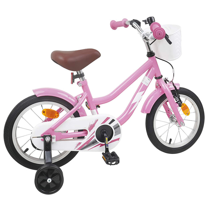 Bicicletă pentru Copii 14 Inci pentru 3-5 ani Roz deschis WALTI