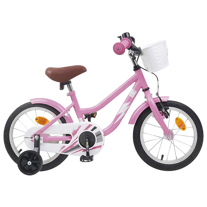 Bicicletă pentru Copii 14 Inci pentru 3-5 ani Roz deschis WALTI