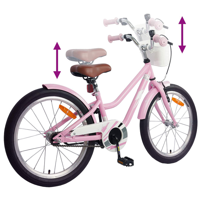 Bicicletă pentru Copii 20 Inci pentru 6-11 ani Roz deschis WALTI