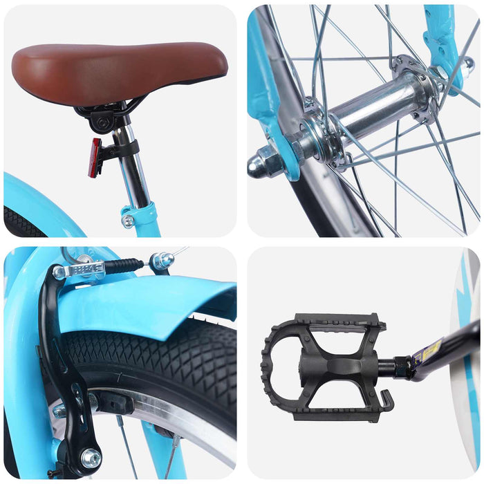 Bicicletă pentru Copii 20 Inci pentru 6-11 ani Albastru deschis - WALTI WALTI