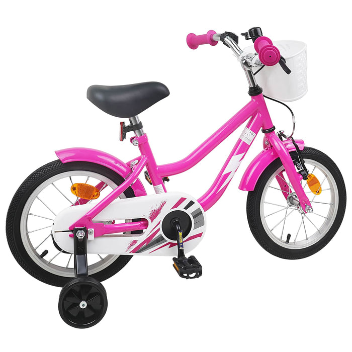 Bicicletă pentru Copii 12 Inci pentru 2-4 ani Roz închis WALTI