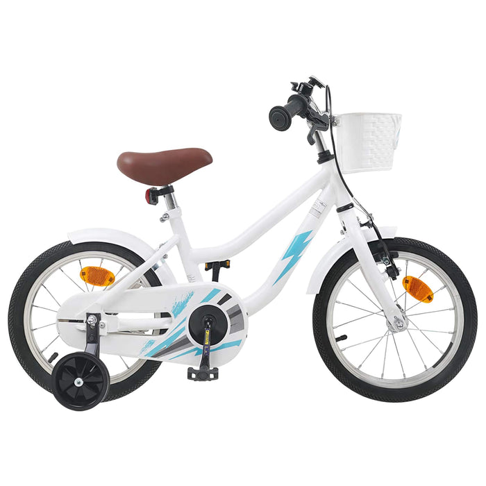 Bicicletă pentru Copii 16 Inci pentru 4-6 ani Alb WALTI