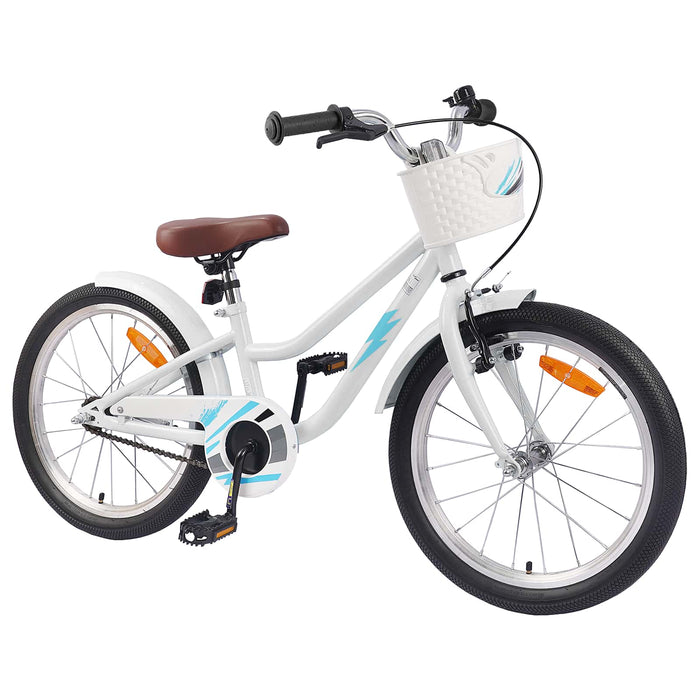 Bicicletă pentru Copii 18 Inci pentru 5-7 ani Alb - WALTI WALTI