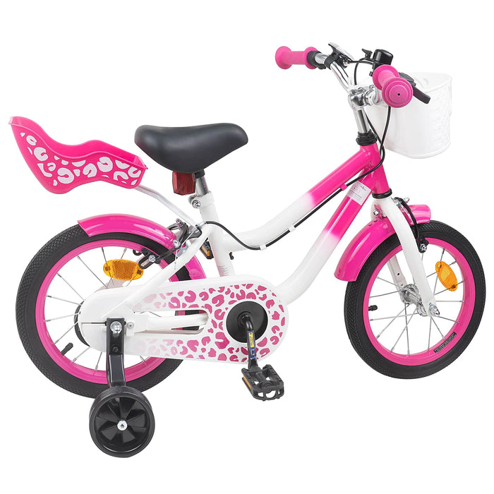 Bicicletă pentru Copii 14 Inci pentru 3-5 ani Roz WALTI