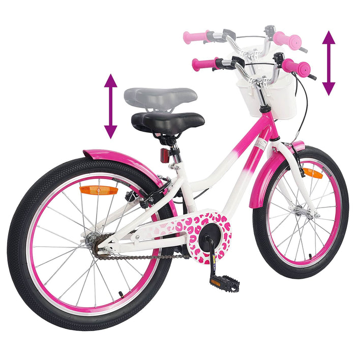 Bicicletă pentru Copii 18 Inci pentru 5-7 ani Roz închis - WALTI WALTI