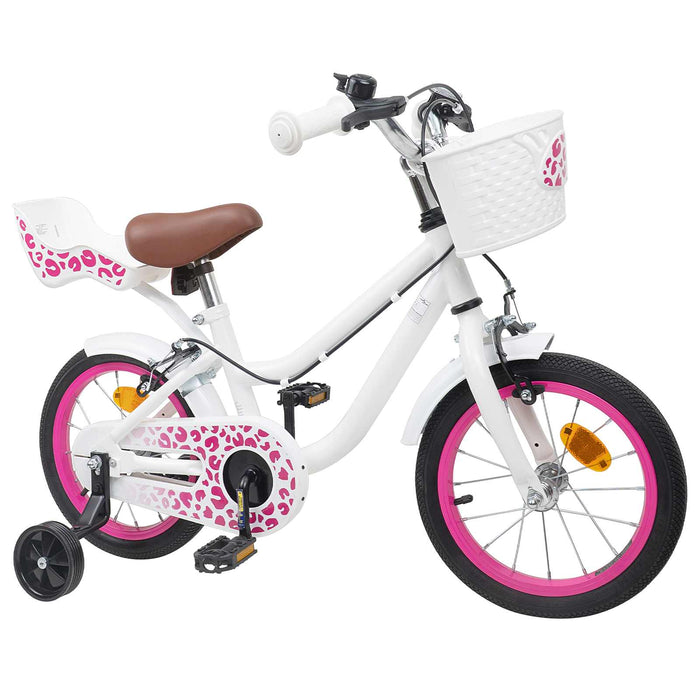 Bicicletă pentru Copii 12 Inci pentru 2-4 ani Alb WALTI