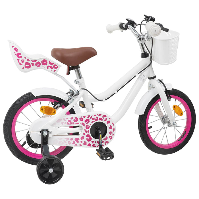 Bicicletă pentru Copii 14 Inci pentru 3-5 ani Alb WALTI