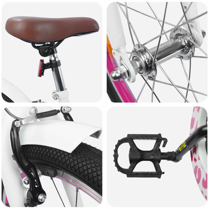 Bicicletă pentru Copii 20 Inci pentru 6-11 ani Alb - WALTI WALTI