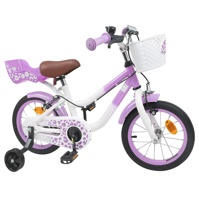 Bicicletă pentru Copii 14 Inci pentru 3-5 ani Violet WALTI
