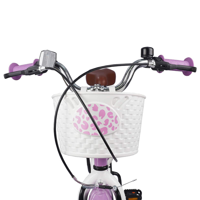 Bicicletă pentru Copii 18 Inci pentru 5-7 ani Violet - WALTI WALTI