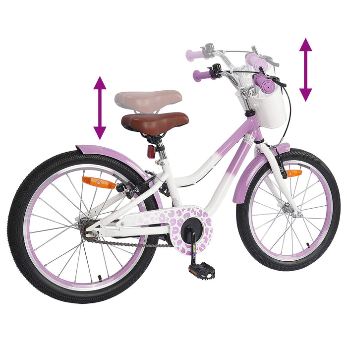 Bicicletă pentru Copii 18 Inci pentru 5-7 ani Violet - WALTI WALTI