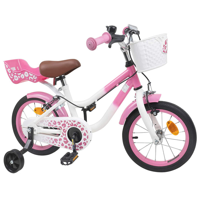 Bicicletă pentru Copii 12 Inci pentru 2-4 ani Roz deschis WALTI