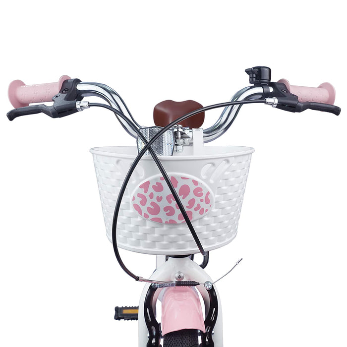 Bicicletă pentru Copii 18 Inci pentru 5-7 ani Roz deschis - WALTI WALTI