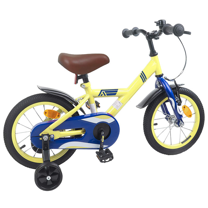 Bicicletă pentru Copii 16 Inci pentru 4-6 ani Galben WALTI