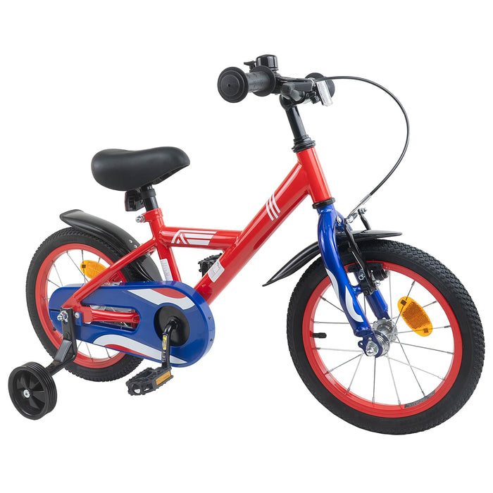 Bicicletă pentru Copii 14 Inci pentru 3-5 ani Roșu WALTI