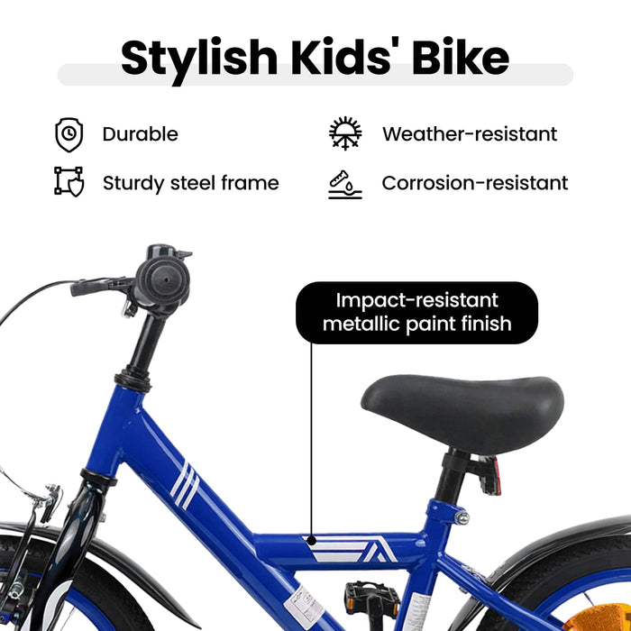Bicicletă pentru Copii 12 Inci pentru 2-4 ani Albastru închis WALTI