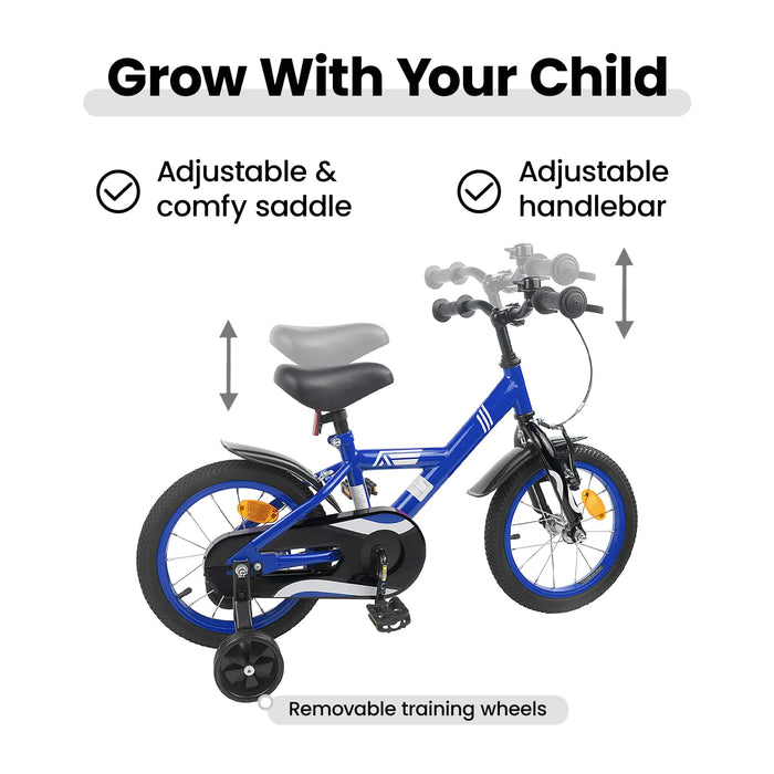 Bicicletă pentru Copii 12 Inci pentru 2-4 ani Albastru închis WALTI
