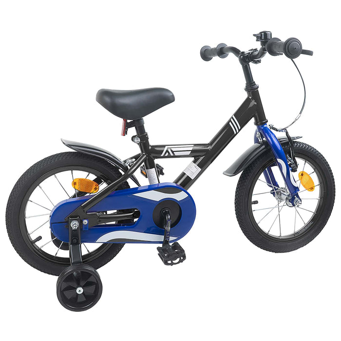 Bicicletă pentru Copii 14 Inci pentru 3-5 ani Negru WALTI