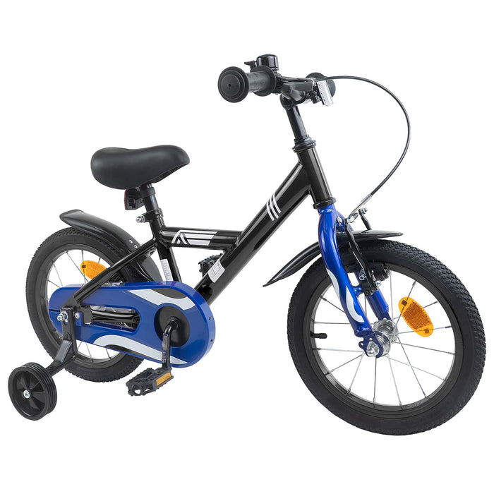 Bicicletă pentru Copii 16 Inci pentru 4-6 ani Negru WALTI