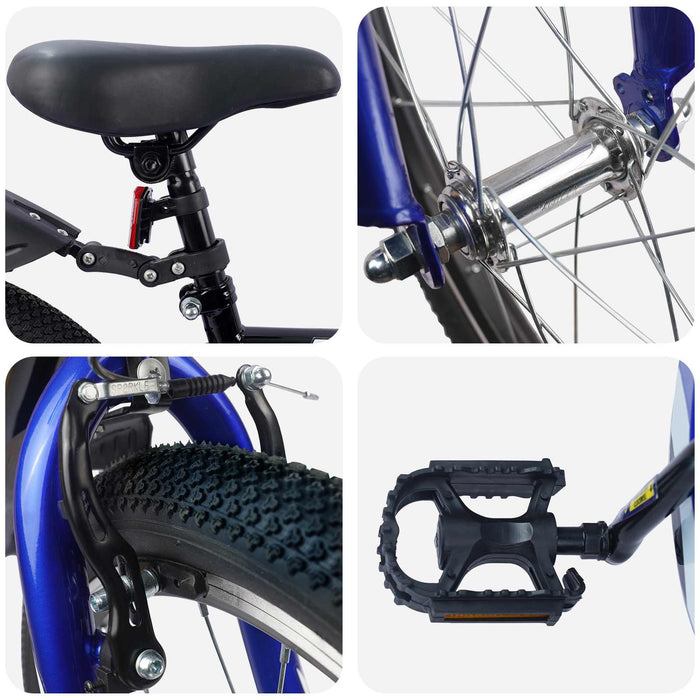 Bicicletă pentru Copii 20 Inci pentru 6-11 ani Negru - WALTI WALTI