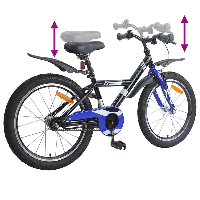 Bicicletă pentru Copii 20 Inci pentru 6-11 ani Negru - WALTI WALTI