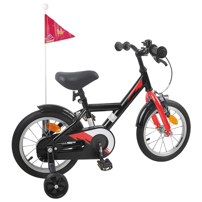 Bicicletă pentru Copii 14 Inci pentru 3-5 ani Negru WALTI