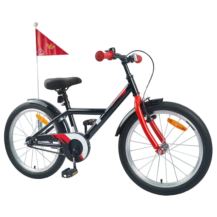 Bicicletă pentru Copii 18 Inci pentru 5-7 ani Negru - WALTI WALTI