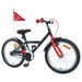 Bicicletă pentru Copii 18 Inci pentru 5-7 ani Negru - WALTI WALTI