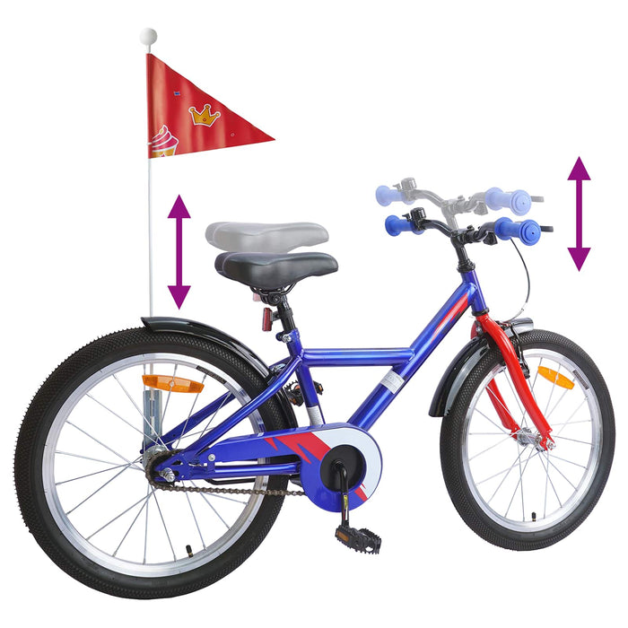 Bicicletă pentru Copii 18 Inci pentru 5-7 ani Albastru închis - WALTI WALTI