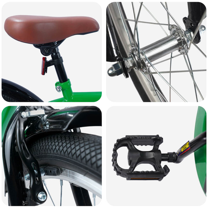 Bicicletă pentru Copii 20 Inci pentru 6-11 ani Verde - WALTI WALTI