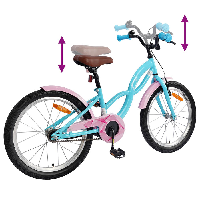 Bicicletă pentru Copii 20 Inci pentru 6-11 ani Albastru deschis - WALTI WALTI