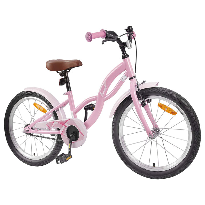Bicicletă pentru Copii 18 Inci pentru 5-7 ani Roz deschis - WALTI WALTI