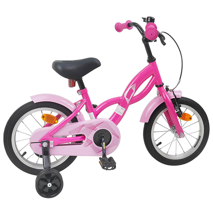 Bicicletă pentru Copii 16 Inci pentru 4-6 ani Roz închis WALTI