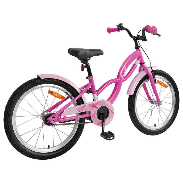 Bicicletă pentru Copii 18 Inci pentru 5-7 ani Roz închis - WALTI WALTI
