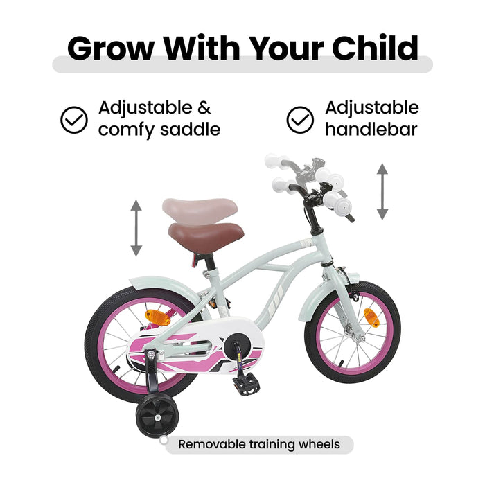 Bicicletă pentru Copii 12 Inci pentru 2-4 ani Verde deschis WALTI