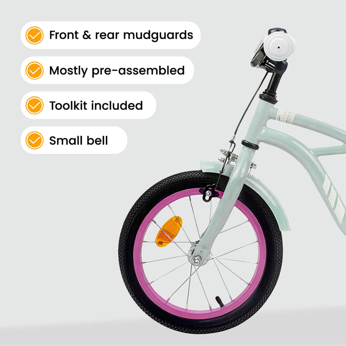 Bicicletă pentru Copii 12 Inci pentru 2-4 ani Verde deschis WALTI
