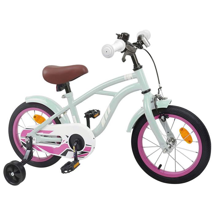 Bicicletă pentru Copii 14 Inci pentru 3-5 ani Verde deschis WALTI