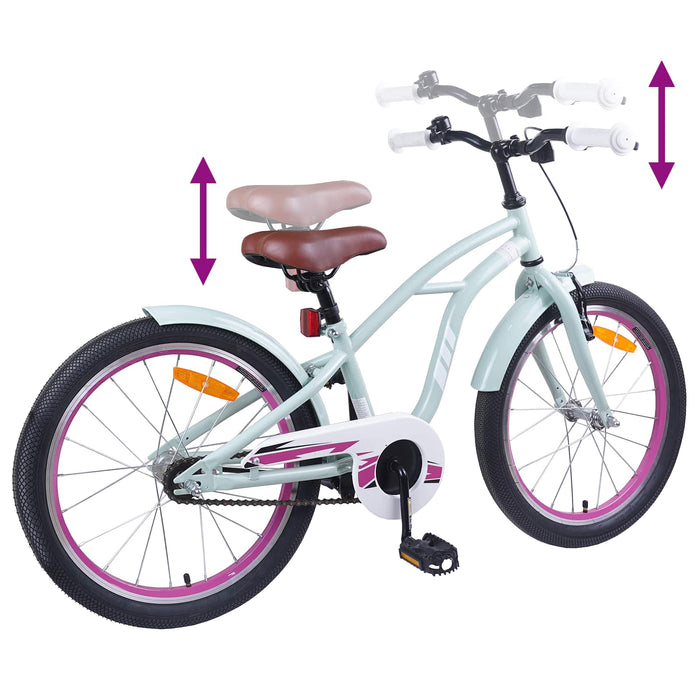 Bicicletă pentru Copii 20 Inci pentru 6-11 ani Verde deschis - WALTI WALTI