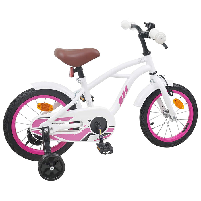 Bicicletă pentru Copii 12 Inci pentru 2-4 ani Alb WALTI