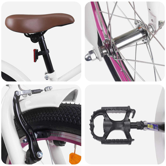 Bicicletă pentru Copii 22 Inci pentru 7-12 ani Alb - WALTI WALTI