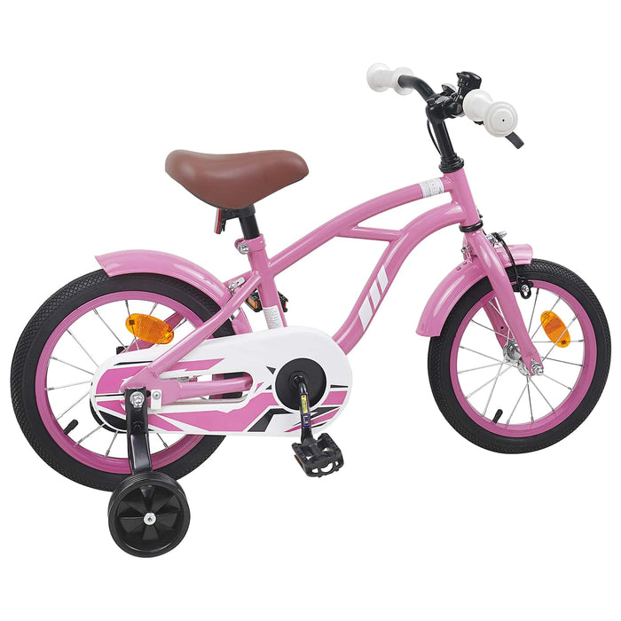 Bicicletă pentru Copii 12 Inci pentru 2-4 ani Roz deschis WALTI