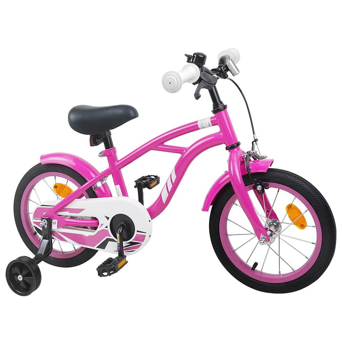 Bicicletă pentru Copii 12 Inci pentru 2-4 ani Roz închis WALTI