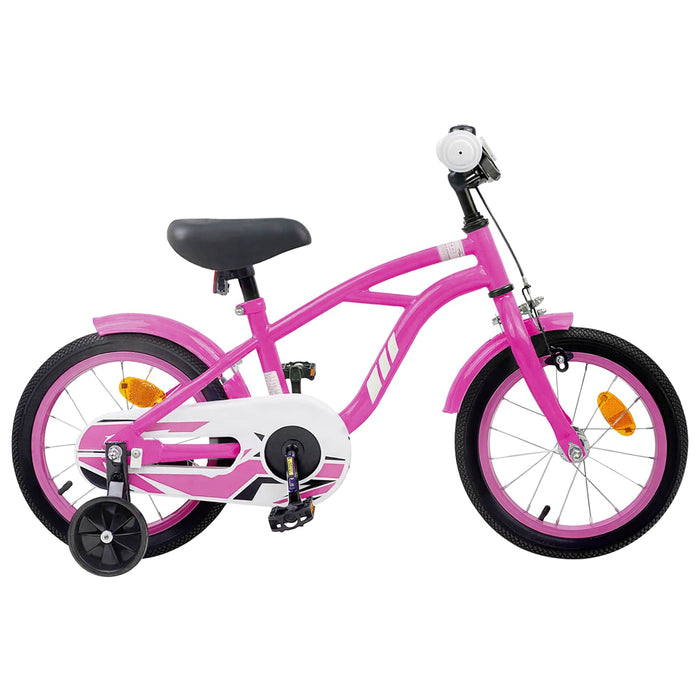 Bicicletă pentru Copii 12 Inci pentru 2-4 ani Roz închis WALTI