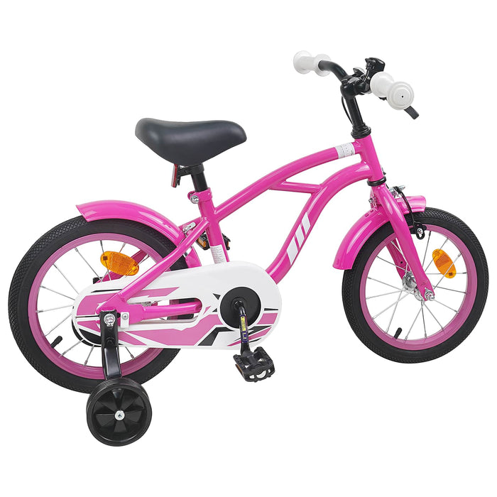 Bicicletă pentru Copii 14 Inci pentru 3-5 ani Roz închis WALTI