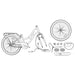 Bicicletă pentru Copii 24 Inci pentru 8-12 ani Roz închis - WALTI WALTI