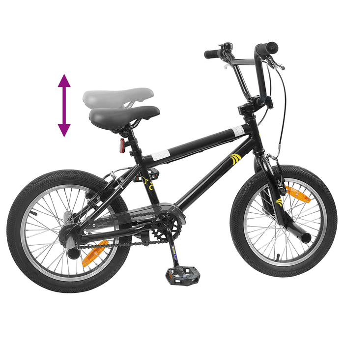 BMX 20 Inci pentru peste 9 ani Negru - WALTI WALTI