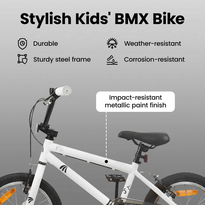 BMX 20 Inci pentru peste 9 ani Alb WALTI